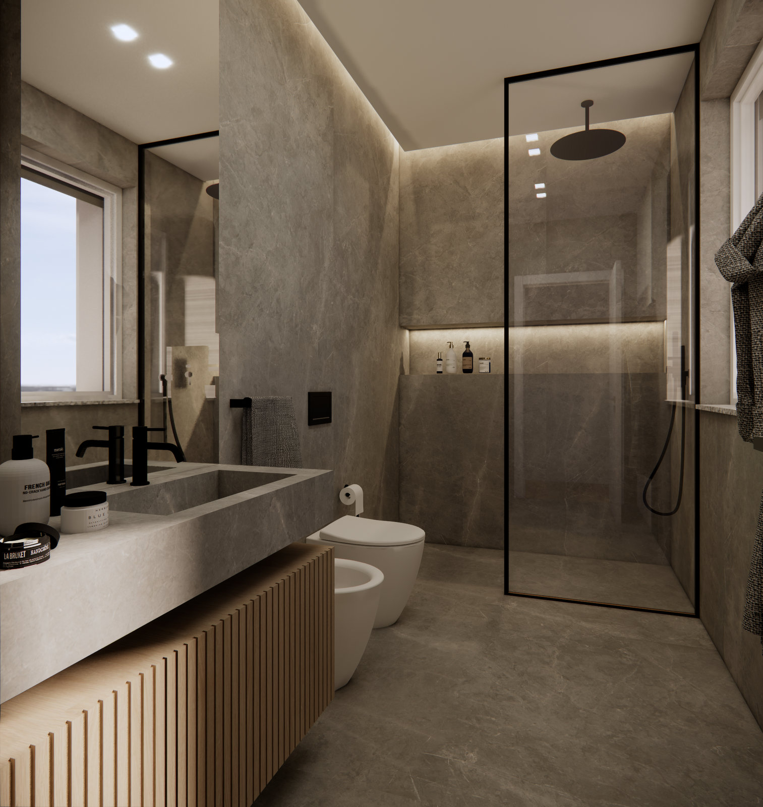 render bagno piano primo